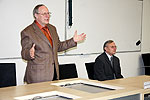 Zahjen konference. Zleva: prof. RNDr. Peter Mikuleck, CSc. a dkan FIM UHK doc. Ing. Vclav Janeek, CSc.